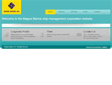 Tablet Screenshot of magna-marine.com